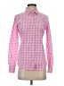 J.Crew Checkered-gingham Pink Long Sleeve Button-Down Shirt Size 0 - photo 1