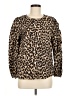 J.Crew Brown Long Sleeve Blouse Size M - photo 1