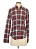 American Eagle Outfitters Plaid Red Long Sleeve Button-Down Shirt Size S - photo 1