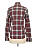 American Eagle Outfitters Plaid Red Long Sleeve Button-Down Shirt Size S - photo 2