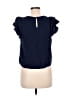 Daniel Rainn 100% Rayon Blue Short Sleeve Blouse Size M (petite) - photo 2