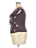 Papermoon Purple Burgundy Short Sleeve Blouse Size 3X - photo 5