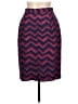 Rena Rowan 100% Polyester Chevron-herringbone Purple Burgundy Casual Skirt Size 10 - photo 2