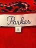 Parker 100% Polyester Paisley Red Cocktail Dress Size S - photo 6