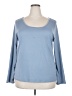 Free Kisses Blue Long Sleeve Top Size 2X - photo 1