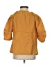 ABLE 100% Cotton Orange 3/4 Sleeve Blouse Size XXS - photo 2