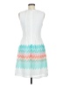 R&K 100% Polyester Chevron-herringbone White Cocktail Dress Size 8 - photo 2