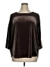 Weekend Suzanne Betro 100% Polyester Brown 3/4 Sleeve Top Size XL - photo 1