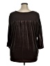 Weekend Suzanne Betro 100% Polyester Brown 3/4 Sleeve Top Size XL - photo 2