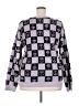 Wound Up 100% Polyester Checkered-gingham Purple Sweatshirt Size XXL - photo 2