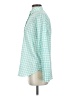 J.Crew Checkered-gingham Green Long Sleeve Blouse Size 2 - photo 5