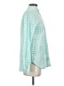 J.Crew Checkered-gingham Green Long Sleeve Blouse Size 2 - photo 4
