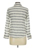 Chaser Stripes Gray 3/4 Sleeve Button-Down Shirt Size M - photo 2