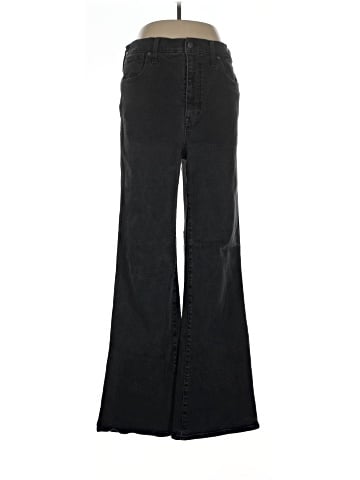 Madewell 11" High-Rise Flare Jeans in Crosson Wash (view 1)