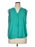 Apt. 9 100% Polyester Teal Sleeveless T-Shirt Size XL (petite) - photo 1