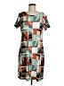 Assorted Brands Graphic Teal Brown Casual Dress Size M (estimated) - photo 1
