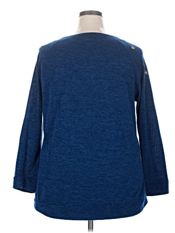 Always Indigo 3/4 Sleeve Top (view 2)