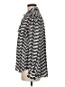 Pleione 100% Polyester Chevron-herringbone Silver Long Sleeve Blouse Size M - photo 5