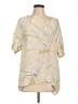 Hard Tail Ivory Short Sleeve Blouse Size L - photo 1