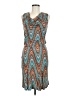 Assorted Brands Chevron-herringbone Teal Cocktail Dress Size M (estimated) - photo 1