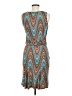 Assorted Brands Chevron-herringbone Teal Cocktail Dress Size M (estimated) - photo 2