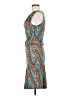 Assorted Brands Chevron-herringbone Teal Cocktail Dress Size M (estimated) - photo 5