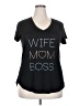 Apt. 9 Black Short Sleeve T-Shirt Size XXL - photo 1