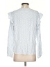 Eileen Fisher 100% Rayon Hearts Graphic White Long Sleeve Blouse Size S - photo 2