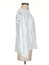 Eileen Fisher 100% Rayon Hearts Graphic White Long Sleeve Blouse Size S - photo 4