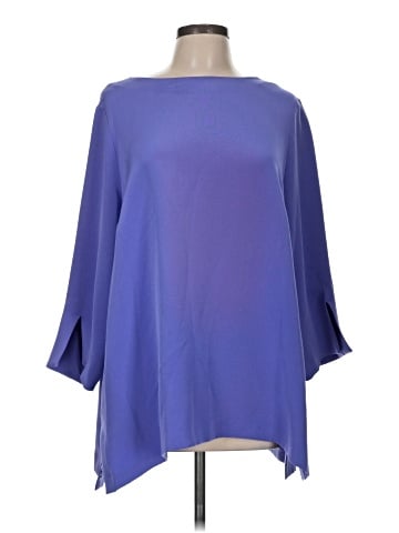 Emmelle 3/4 Sleeve Silk Top (view 1)