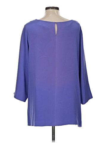 Emmelle 3/4 Sleeve Silk Top (view 2)