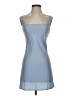 ASOS 100% Polyester Solid Blue Cocktail Dress Size 4 - photo 1