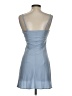 ASOS 100% Polyester Solid Blue Cocktail Dress Size 4 - photo 2