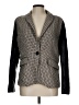Central Park West 100% Polyester Houndstooth Gray Blazer Size L - photo 1