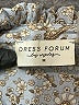 Dress Forum 100% Polyester Paisley Silver Long Sleeve Blouse Size M - photo 7