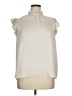 Express 100% Polyester Ivory Sleeveless Blouse Size XL - photo 1