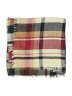 Unbranded Plaid Burgundy Red Scarf One size - photo 2