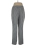 Kasper 100% Polyester Houndstooth Gray Casual Pants Size 10 - photo 2