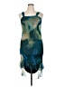 Unbranded Tie-dye Teal Cocktail Dress Size L - photo 1