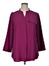 Chico's 100% Polyester Burgundy 3/4 Sleeve Blouse Size XL (3) - photo 1