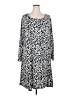 Ellos Animal Print Silver Casual Dress Size 2X - photo 1
