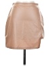No Comment Solid Tan Faux Leather Skirt Size S - photo 1