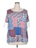 C established 1946 Blue Short Sleeve Blouse Size 18-20W - photo 1