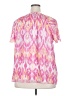 Lane Bryant 100% Polyester Pink Short Sleeve Blouse Size 18 - 20 Plus - photo 2
