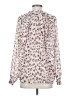 Bishop + Young Animal Print Ivory Long Sleeve Blouse Size S - photo 2