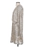 Winona 100% Polyester Metallic Silver Cocktail Dress Size 4 - photo 5