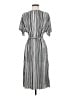Topshop 100% Polyester Stripes Gray Casual Dress Size 2 - photo 1