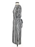 Topshop 100% Polyester Stripes Gray Casual Dress Size 2 - photo 5
