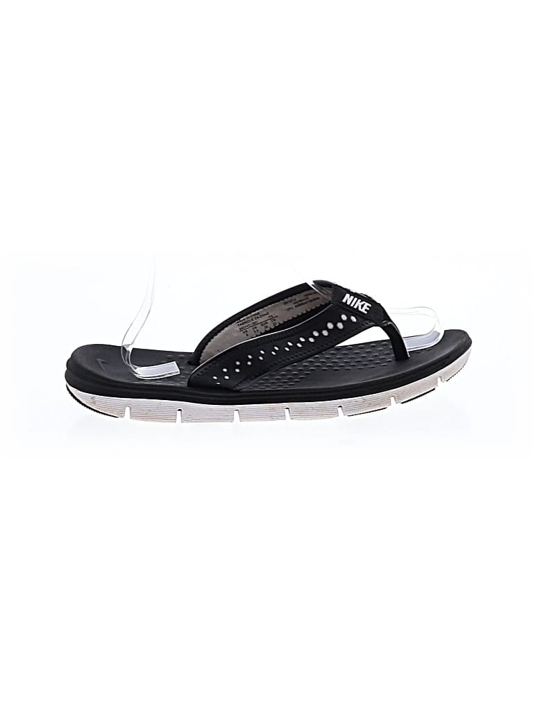 Pre-owned Nike Flip Flops In Black