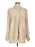 Lucky Brand Tan Long Sleeve Blouse Size L - photo 1